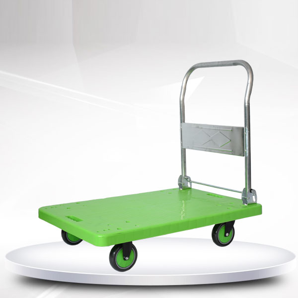 綠色單層平板車